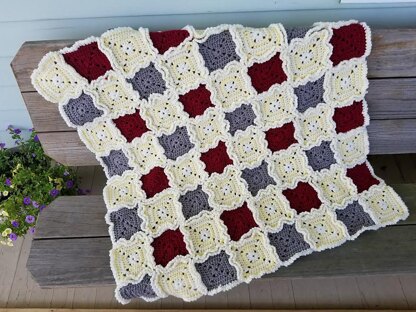 Rag Quilt Style Baby Blanket