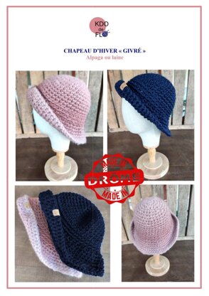 Chapeau d'hiver givré