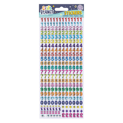 Craft Planet Fun Stickers - Holographic Numbers