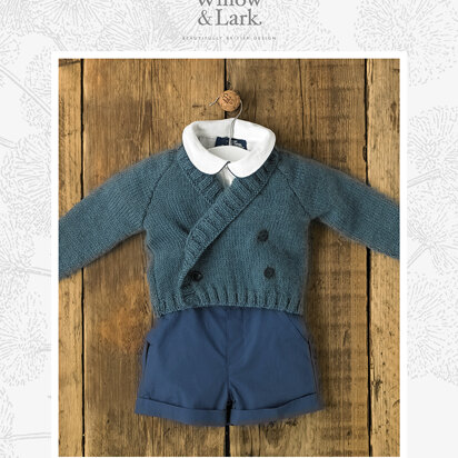 Louis Cardigan in Willow and Lark Nest - Downloadable PDF