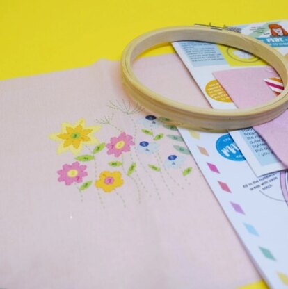 The Make Arcade Meadow Embroidery Kit