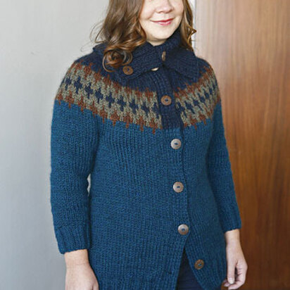 Vik Cardigan in Berroco Peruvia Quick Chunky PDF (Free)