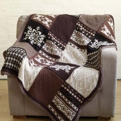 Fireside Patchwork Afghan in Lion Brand Vanna's Choice - 80753AD