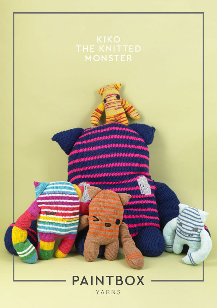 Kiko the Knitted Monster - Free Toy Knitting Pattern in Paintbox Yarns