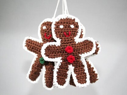 Gingerbread Man - Ornament - Amigurumi