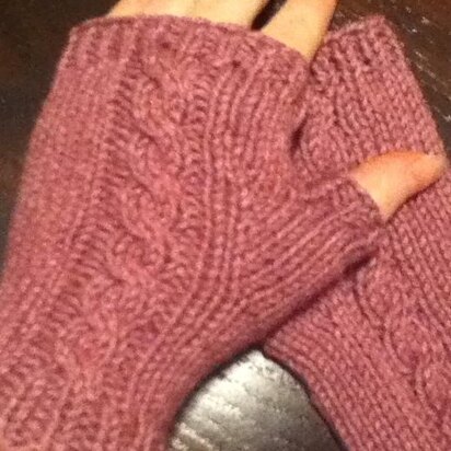 Support Twist Mitts - knitting pattern