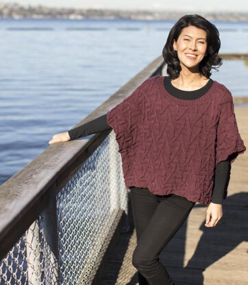 Dartmouth Poncho in Cascade Yarns 220 Superwash Merino - W744 - Downloadable PDF