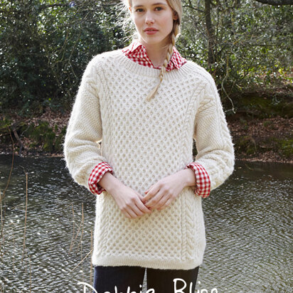 "Maggie Jumper" - Jumper Knitting Pattern For Women in Debbie Bliss Aymara - DB214