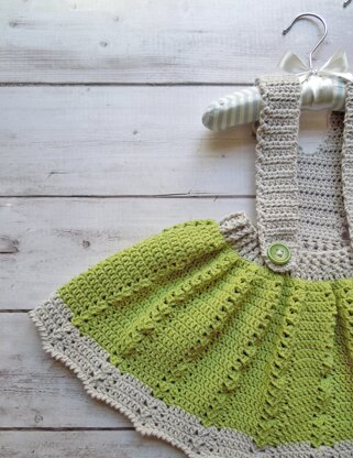 Princess Tiana Crochet Baby Dress