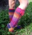 Rainbows and Laces, crochet socks