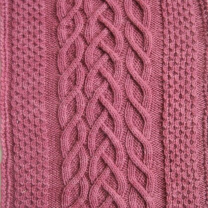 Warm Legan Cabled Stole