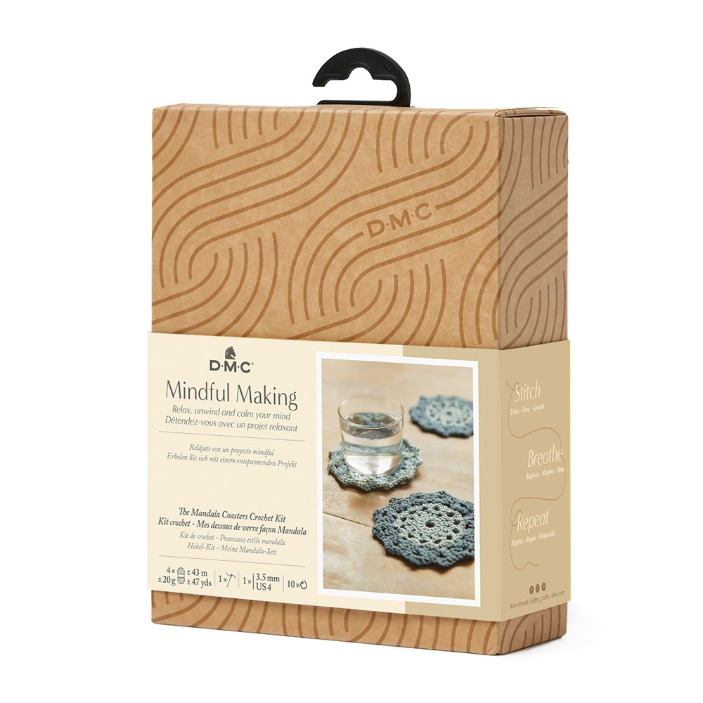 DMC Mindful Making The Mandala Coasters Crochet Kit - 12cm - view 5