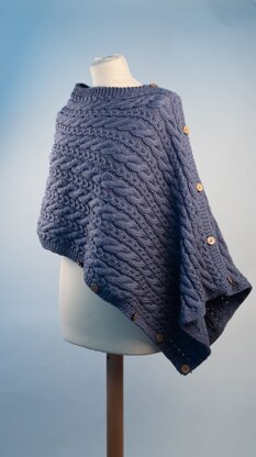 Ladies Versatile Wrap in Deramores Studio Aran Acrylic - Downloadable PDF