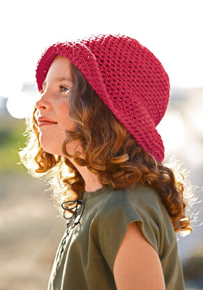 Crocheted Sunhat in Bergere de France Sonora - 25 - Downloadable PDF