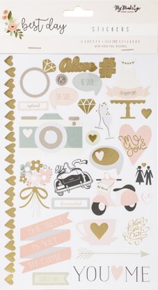 My Minds Eye Best Day Stickers 6/Sheets - 621528