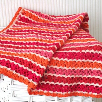 "Simply in red” baby blanket