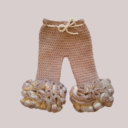 Big Ruffles Baby Pants Crochet Pattern | Easy to Follow | Newborn to 12 Months