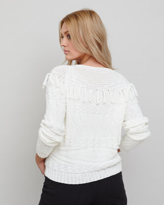 Beata Sweater - Knitting Pattern For Women in MillaMia Naturally Soft Cotton