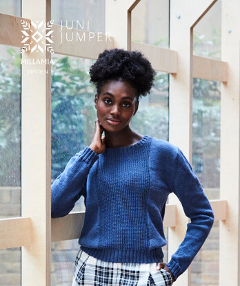 Juni Sweater - Sweater Knitting Pattern For Women in MillaMia Naturally Soft Merino