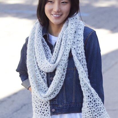 Snow Puff Scarf in Patons Lace