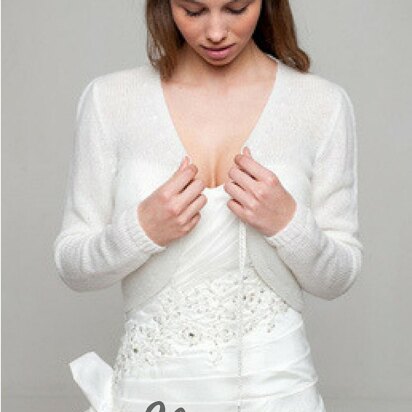 Bridal knit cardigan with cord