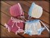 Crochet Diaper Cover - Baby Bonnet, Bloomer Soaker Set