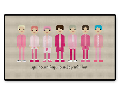 BTS Boy With Luv - PDF Cross Stitch Pattern