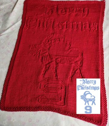 Nr. 457 9. Goat Merry Christmas guest towel