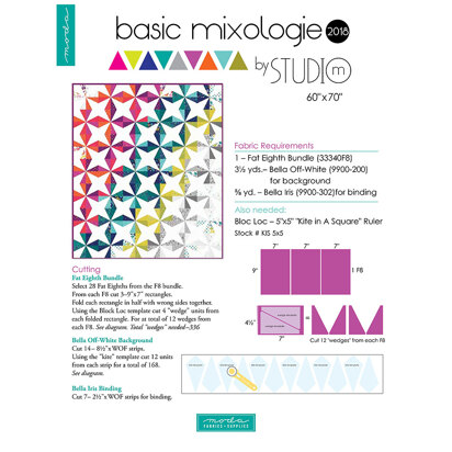 Moda Fabrics Basic Mixologie Quilt - Downloadable PDF