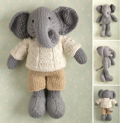 Boy Elephant in a textured sweater