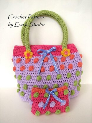 Crochet Girls Bag, purse