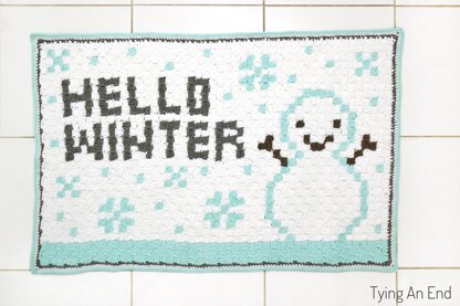 Hello Winter Bath Mat