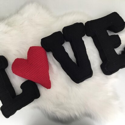 LOVE Letter Pillows