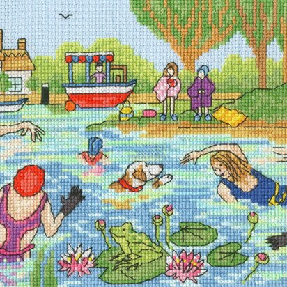 Bothy Threads Lakeside Fun Cross Stitch Kit - 36 x 15cm