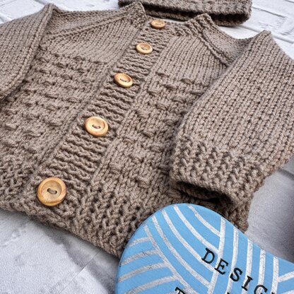 Thalia Baby Cardigan, Hat & Bonnet knitting pattern 0-6mths