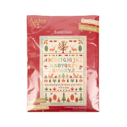 Anchor Autumn Forest Sampler Cross Stitch Kit - 43 x 29 cm