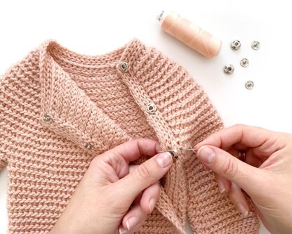 Size Newborn -CUDDLES Crochet Baby Sweater