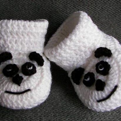 Panda Baby Booties
