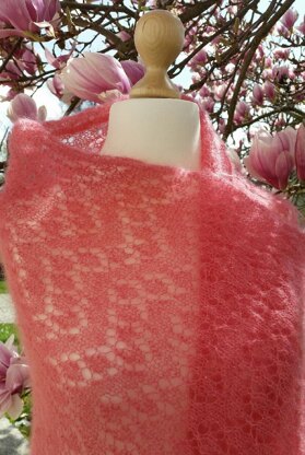 Lace-Tuch "Pink Magnolia"