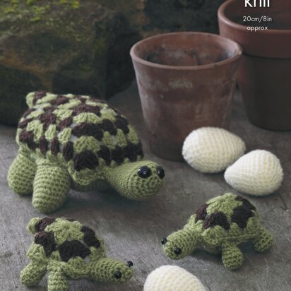Tortoise Family in King Cole Pricewise DK - 9066 - Downloadable PDF