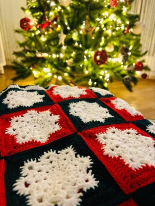 Christmas Snowflake Blanket