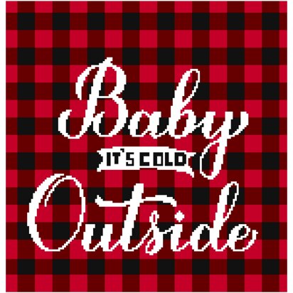 Baby It’s Cold Outside Plaid Graphghan Pattern