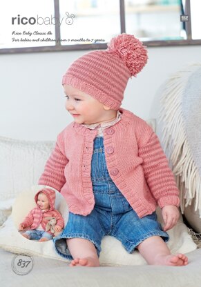 Cardigans and Hat in Rico Baby Classic DK - 837 - Downloadable PDF