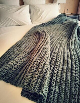 Short Row Cable Blanket