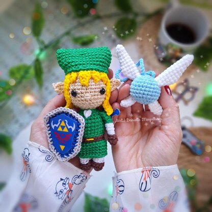 Princess Zelda and Link (The legend of Zelda) Amigurumi Pattern Bundle