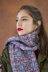 Women's Scarf Pantile in Universal Yarn Fibra Natura Kingston Tweed - Downloadable PDF