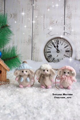 Christmas mouse+3 little mice