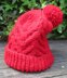 Child's Cable Bobble Hat