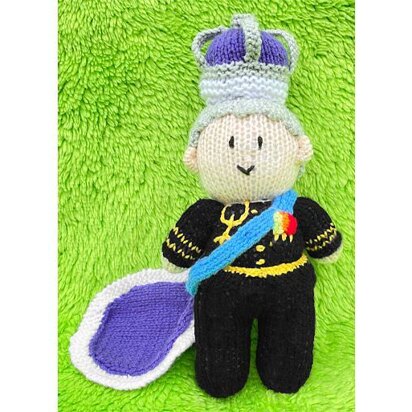 Royal King Charles III soft toy doll 25 cms tall