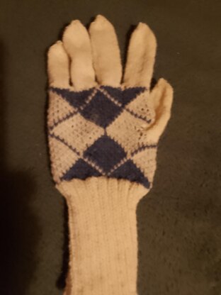 Tartan gloves